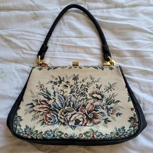 Garay | Vintage Floral Jacquard Handbag